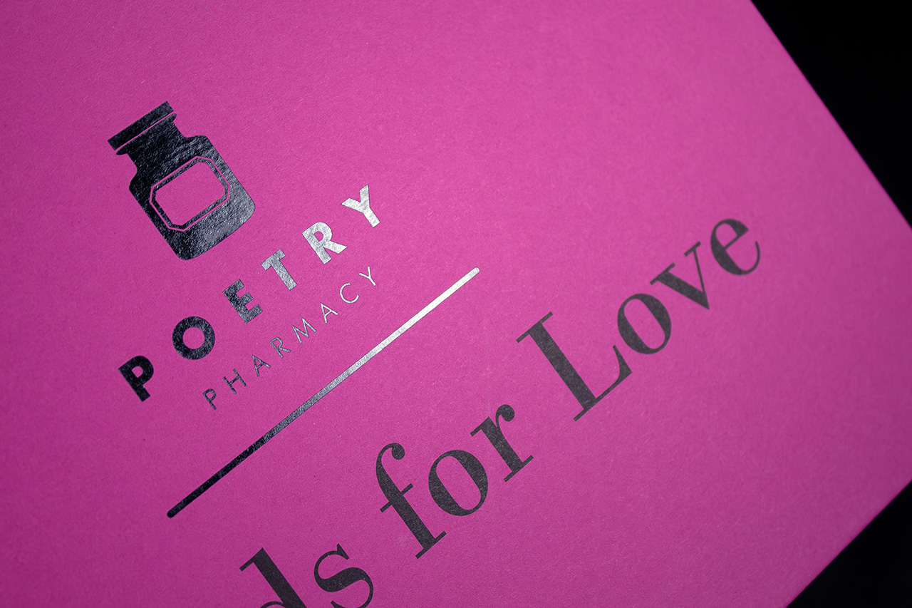 Poetry Rigid Box - Foiling Detail Close Up