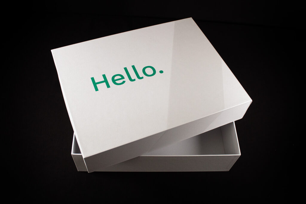 Luxury Rigid Gift Box with Clear Foil Finish