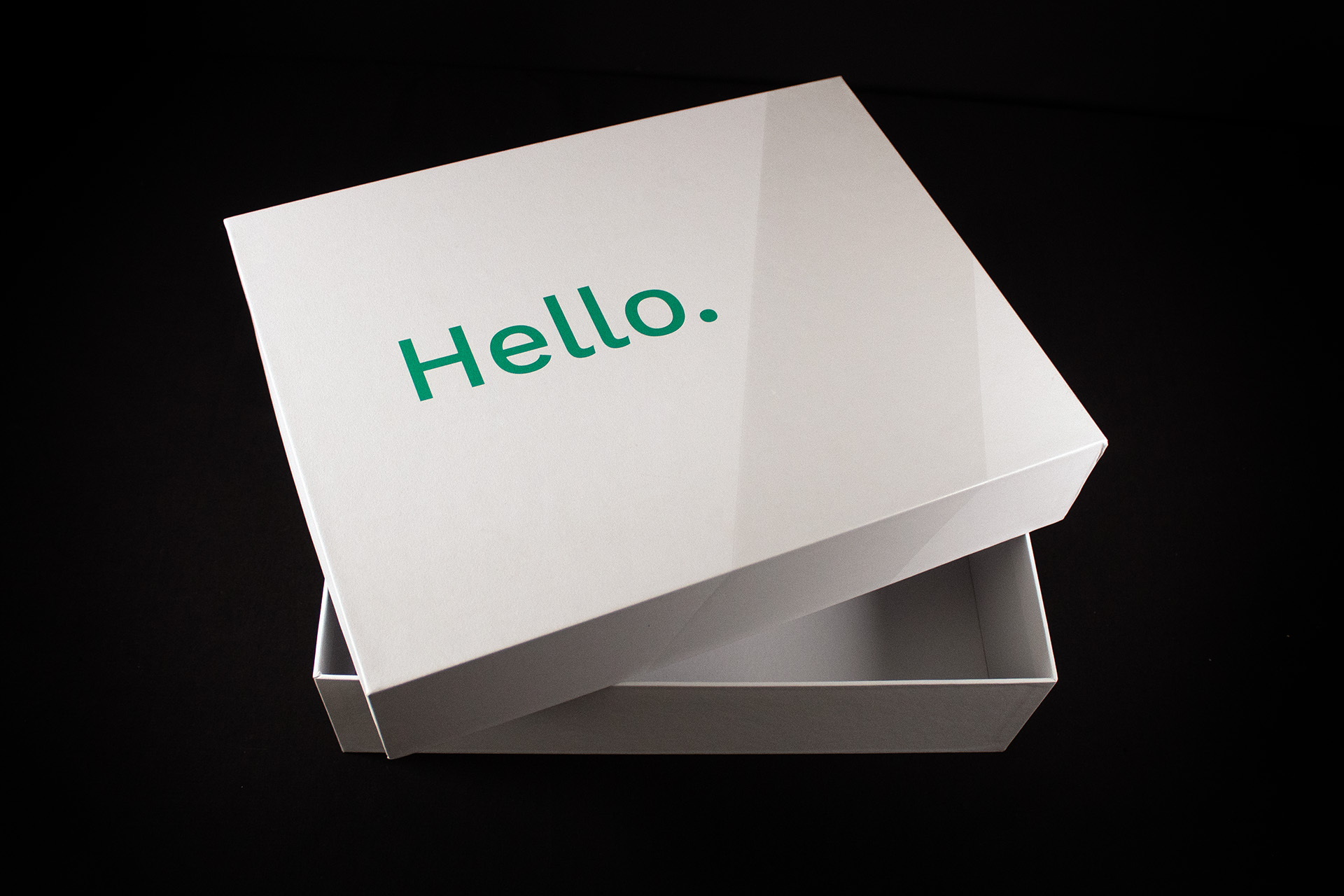 Luxury Rigid Gift Box with Clear Foil Finish